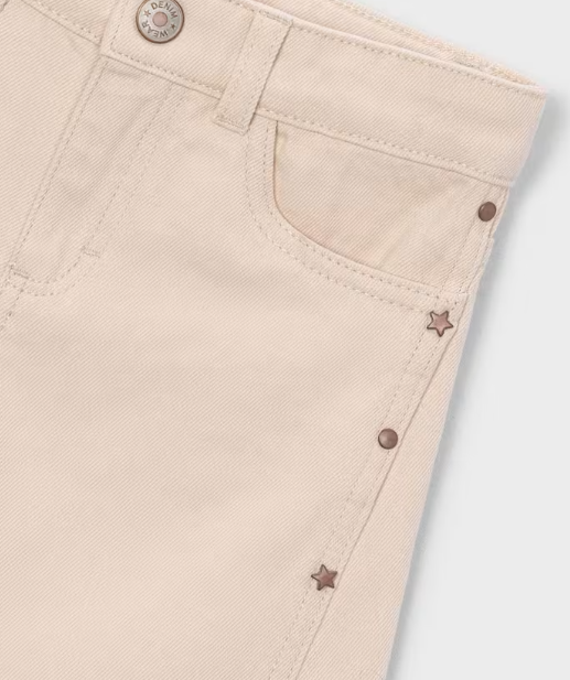 Wide Leg Twill Pants