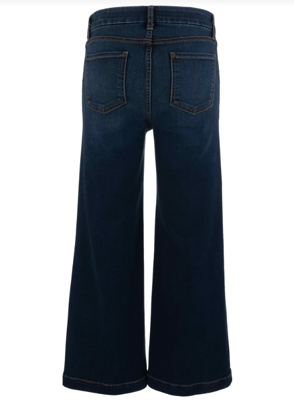 Meg High Rise Wide Leg with Patch Pockets, Regular Hem