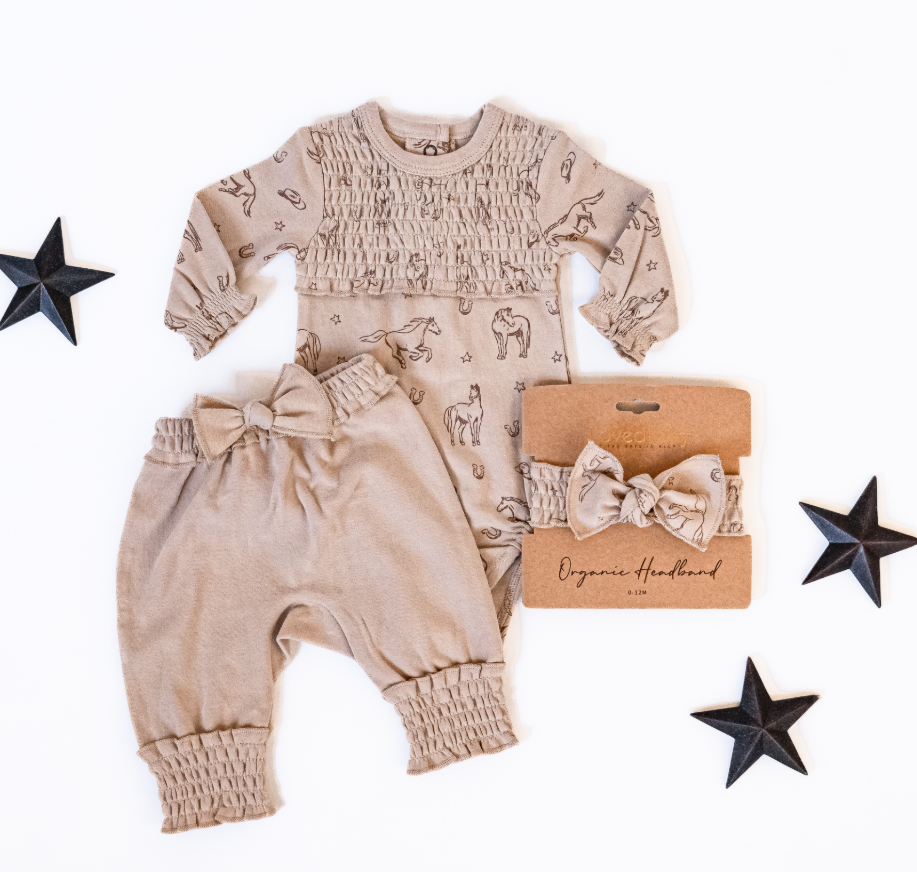 Organic Smocked Chest Bodysuit
