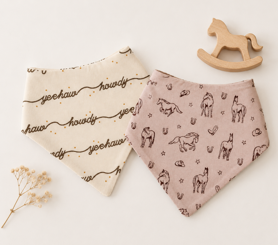 Organic Bandana Bib, 2-Pack