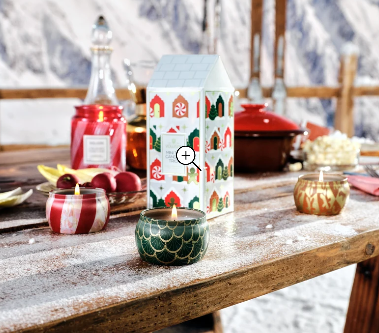 Voluspa Holiday Mini Tin Candle Trio