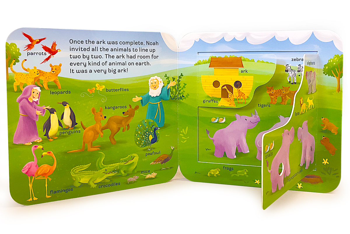 Noah Peek-a-Flap Board Book