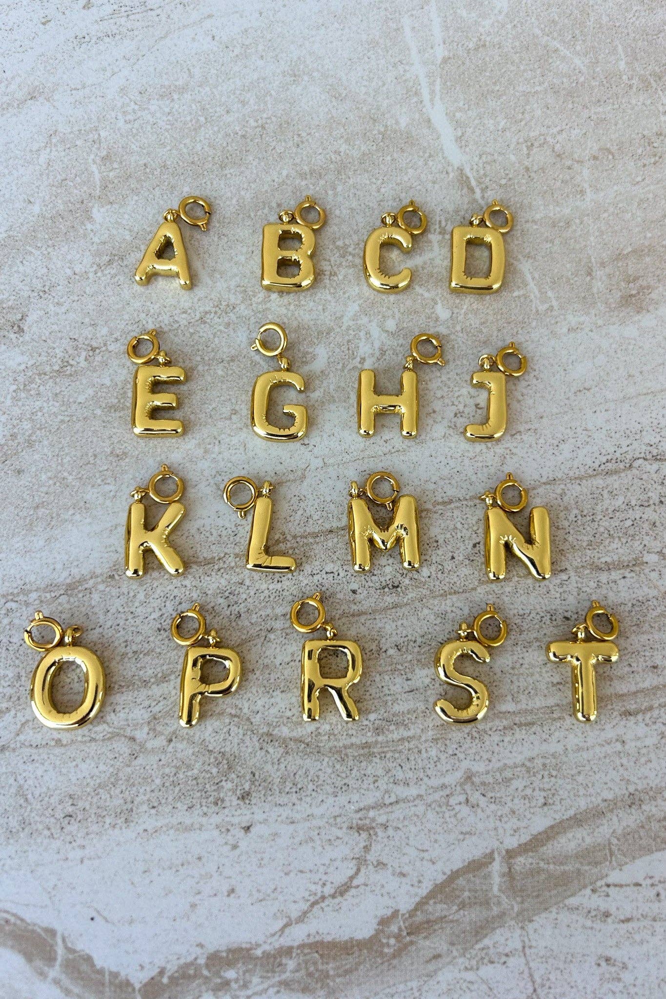Dylan Collective Gold Bubble Letter Charms