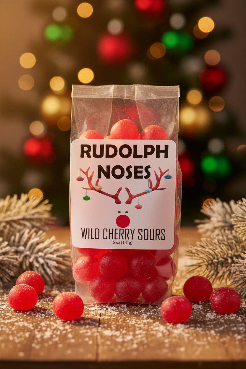 Rudolph Noses cherry sour candy, view 2