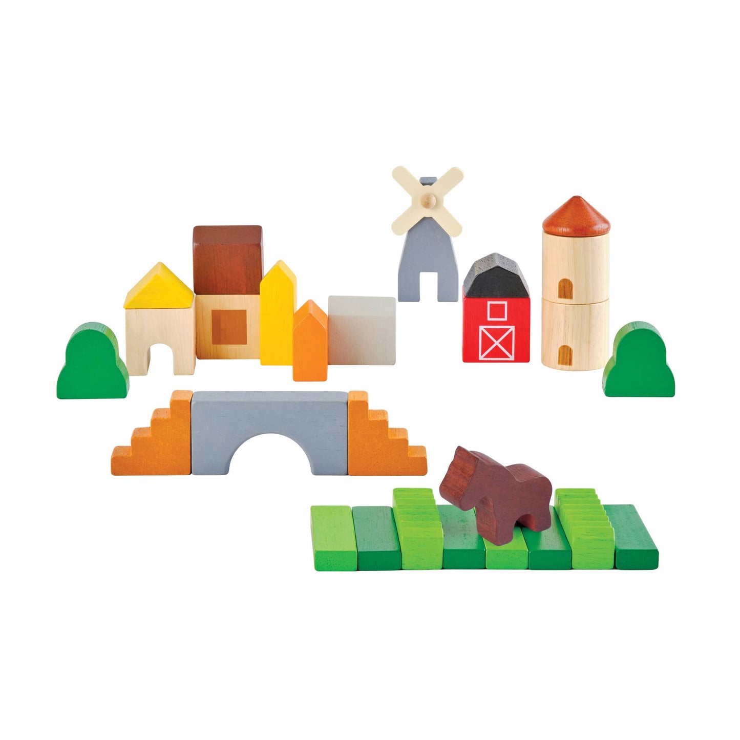 Country Wooden Block Toy Set