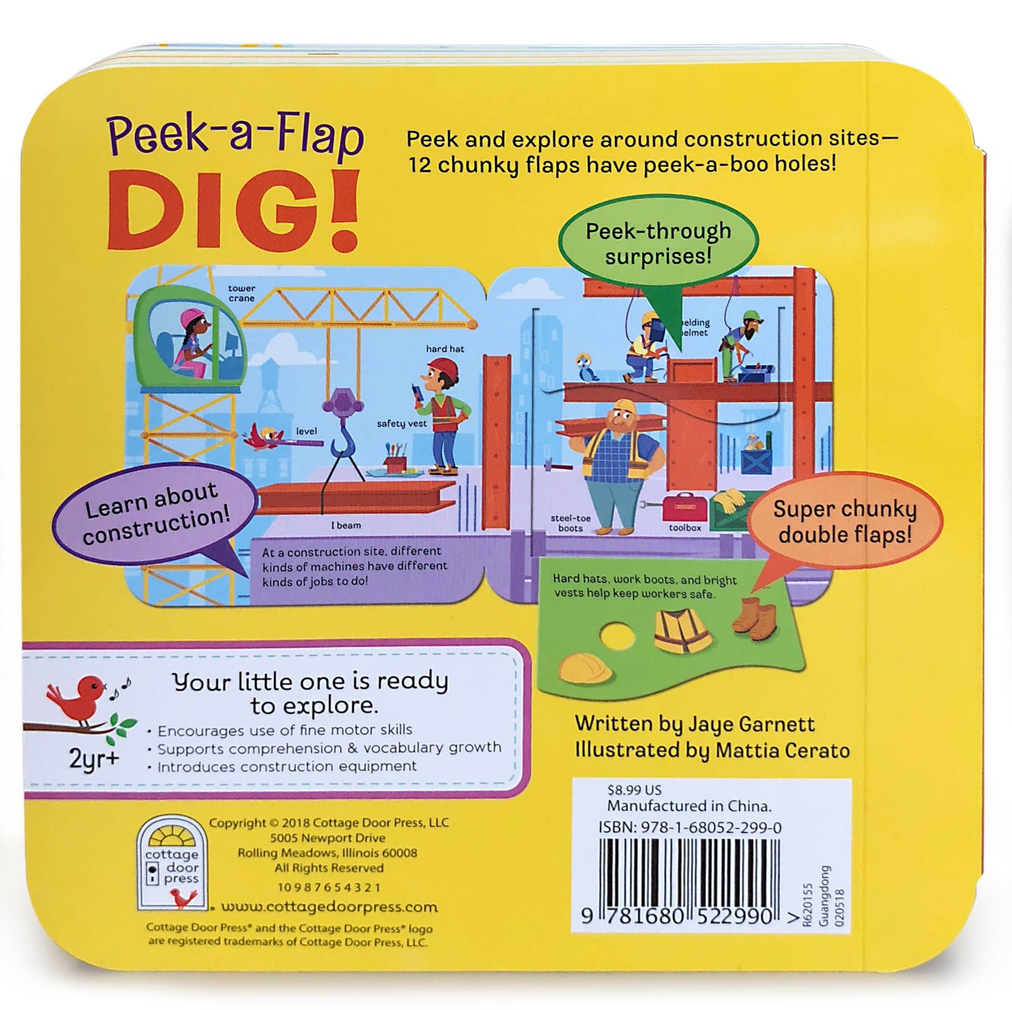 Dig! Construction Peek-a-Flap Board Book
