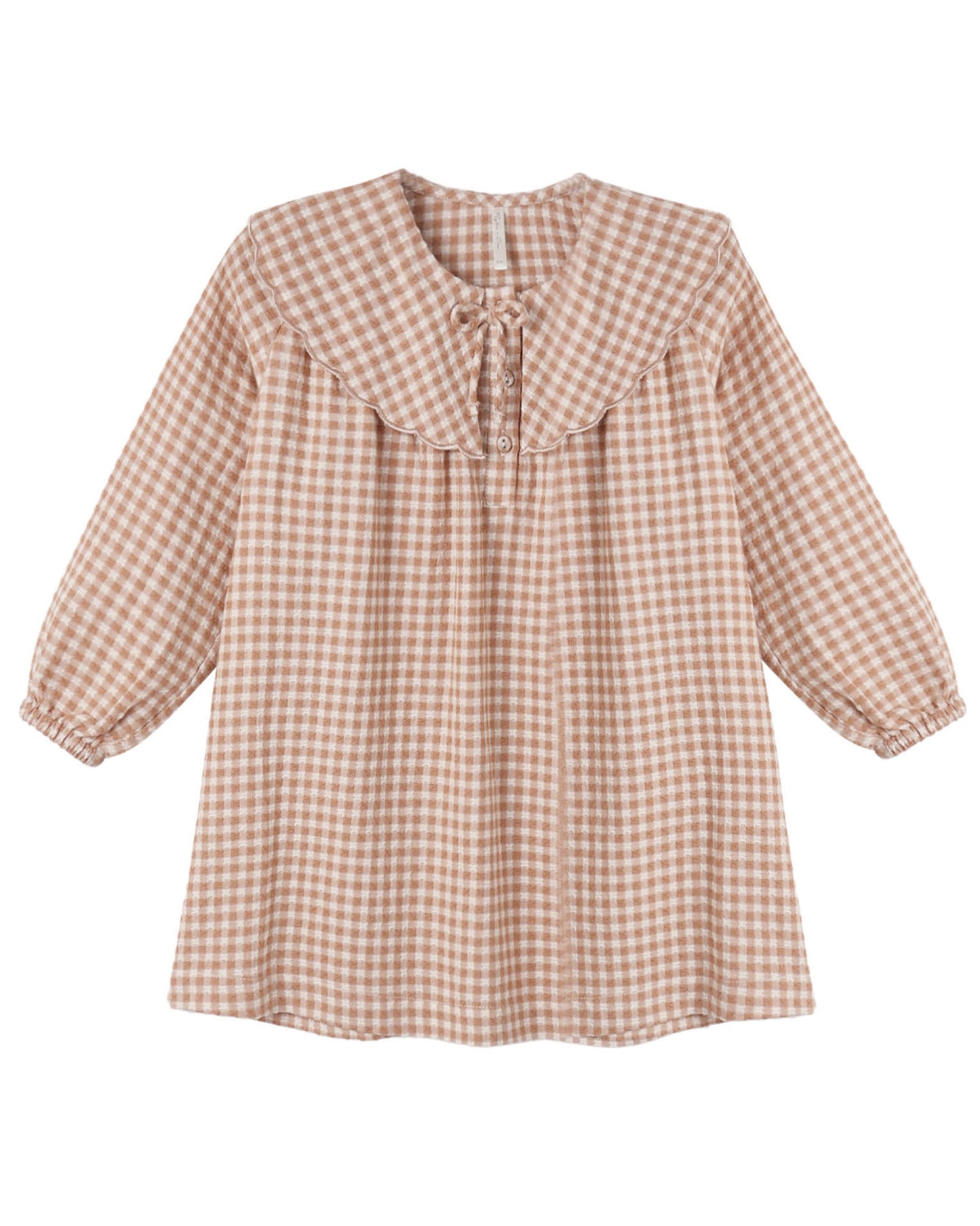 COLLETTE MINI DRESS FAWN GINGHAM