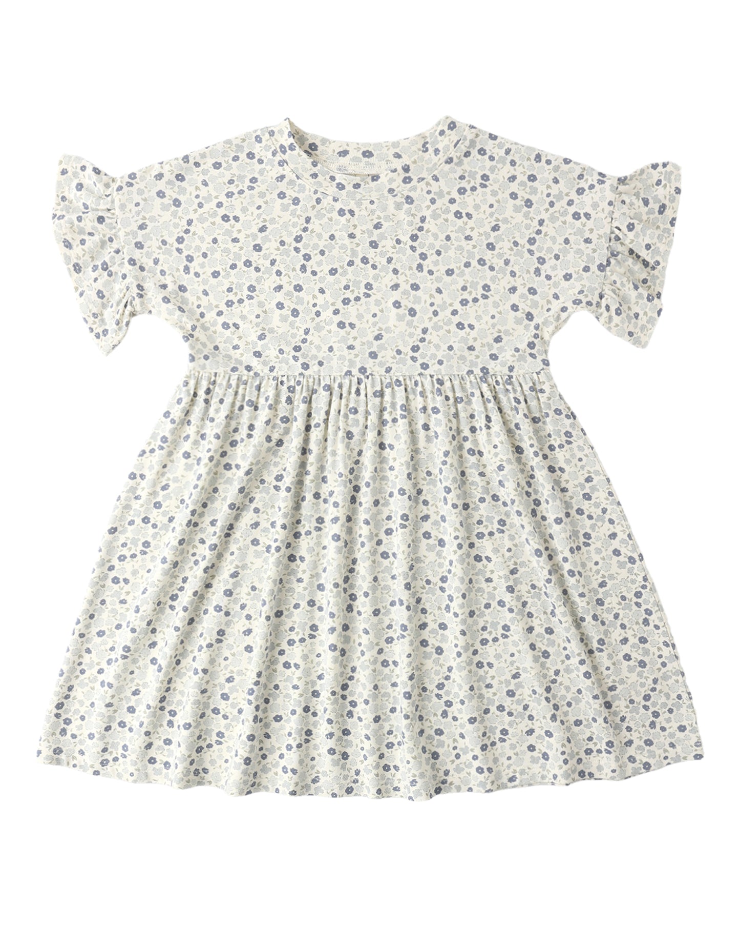 BABYDOLL DRESS BLUE DITSY