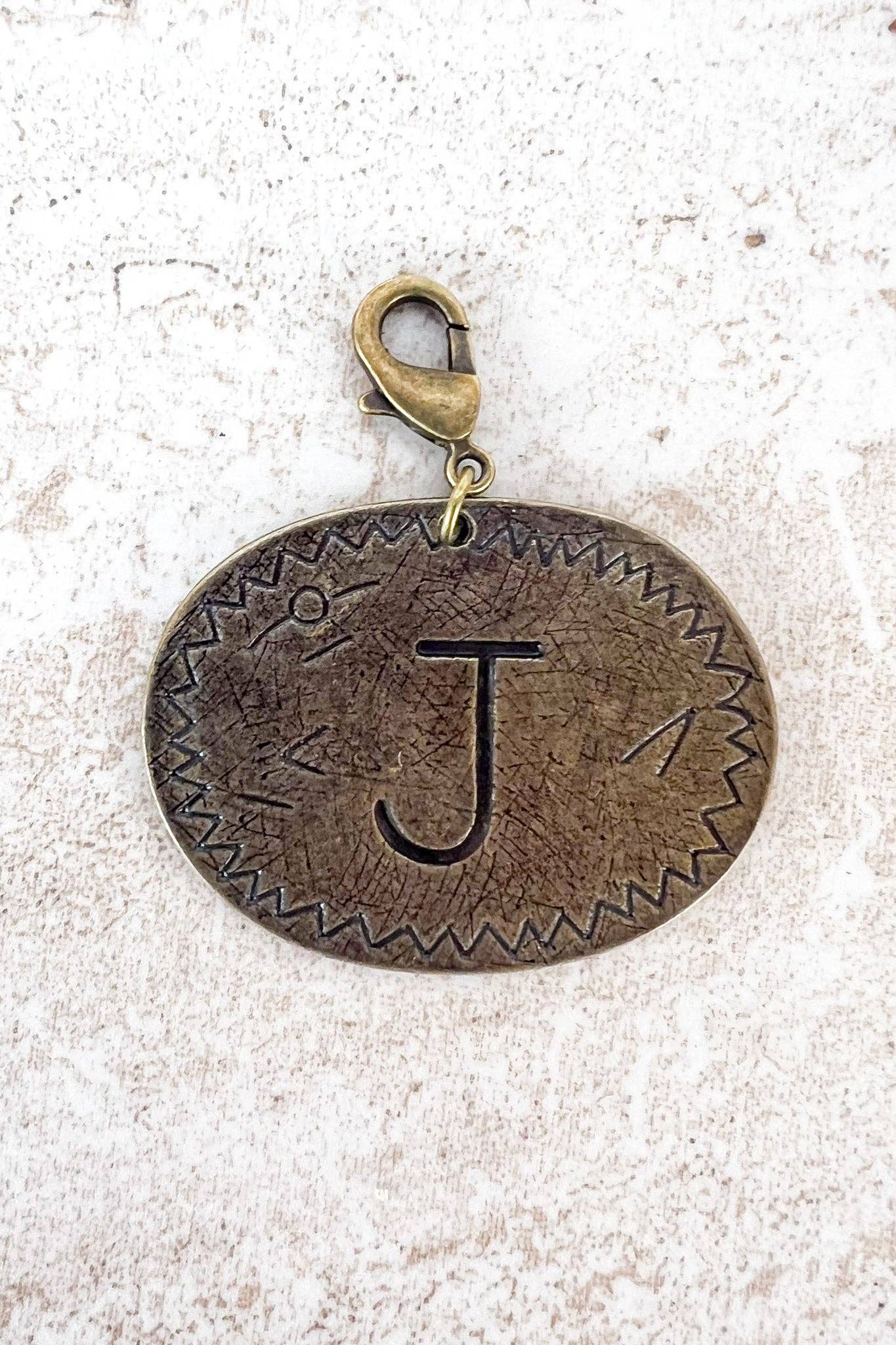 Dylan Collective Bronze Oval Letter Charms
