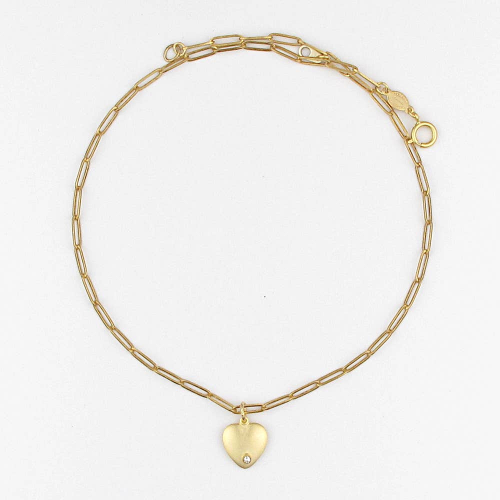 Forget Me Not Heart Necklace