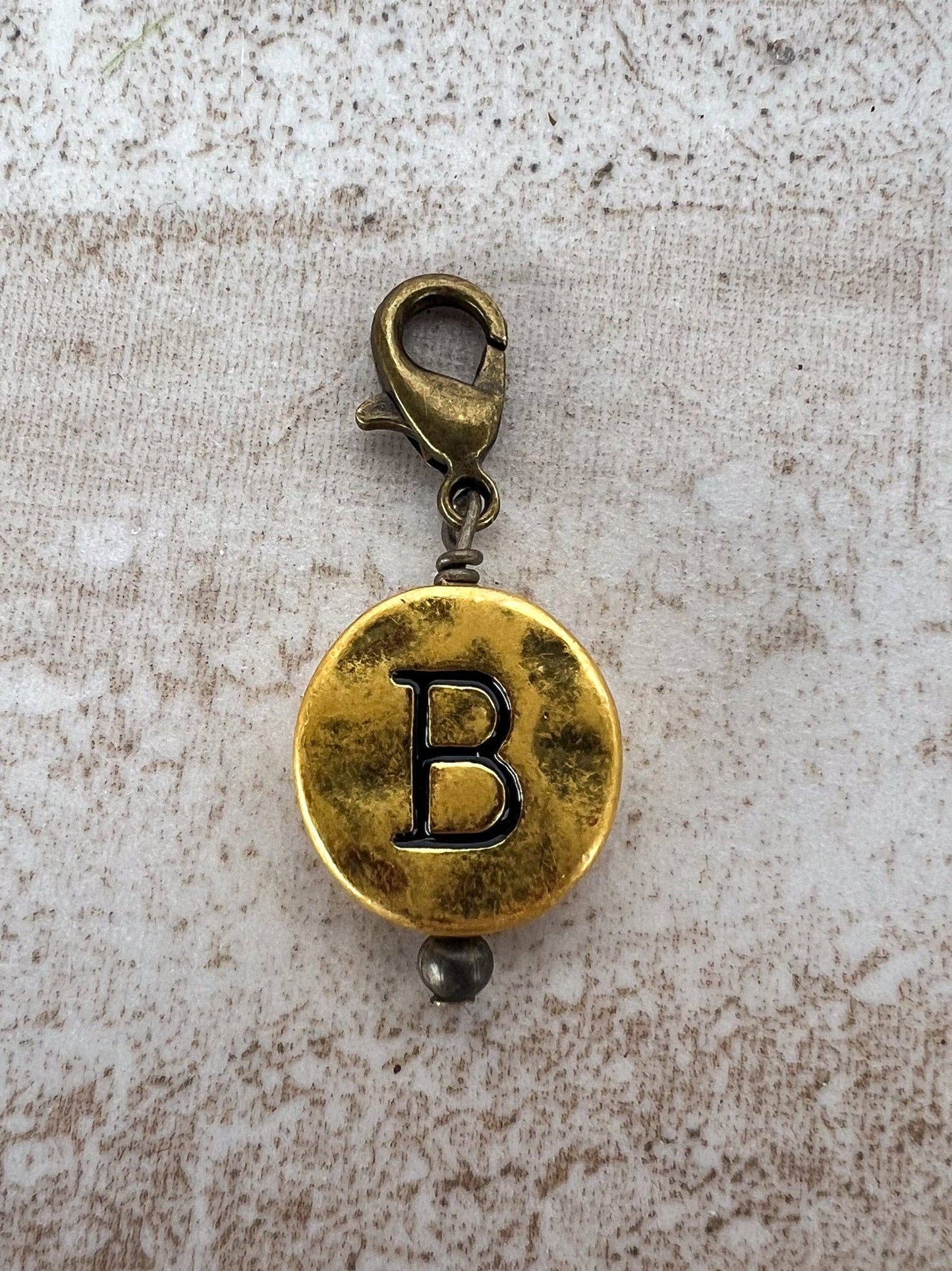 Dylan Collective Vintage Gold Circle Letter Charms