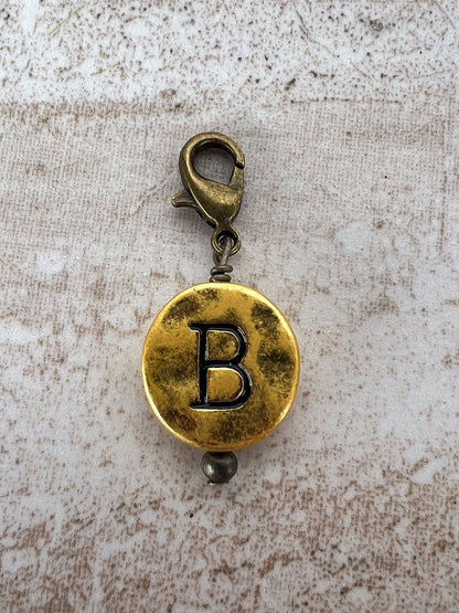 Dylan Collective Vintage Gold Circle Letter Charms