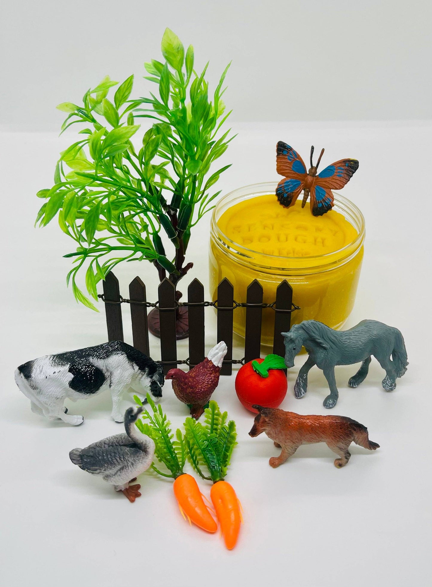 Sensory Dough Play Jar: Farm