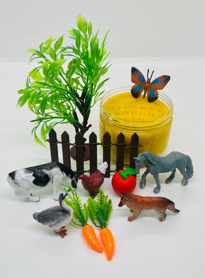 Sensory Dough Play Jar: Farm