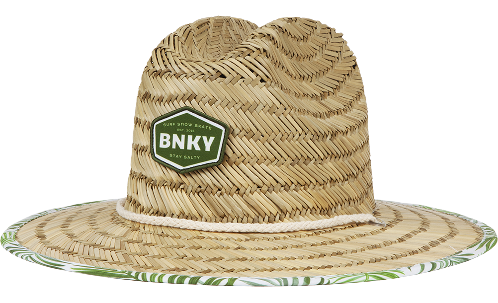 Kids Straw Sun Hat Barney Patrol (Moss)