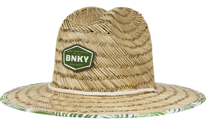 Kids Straw Sun Hat Barney Patrol (Moss)