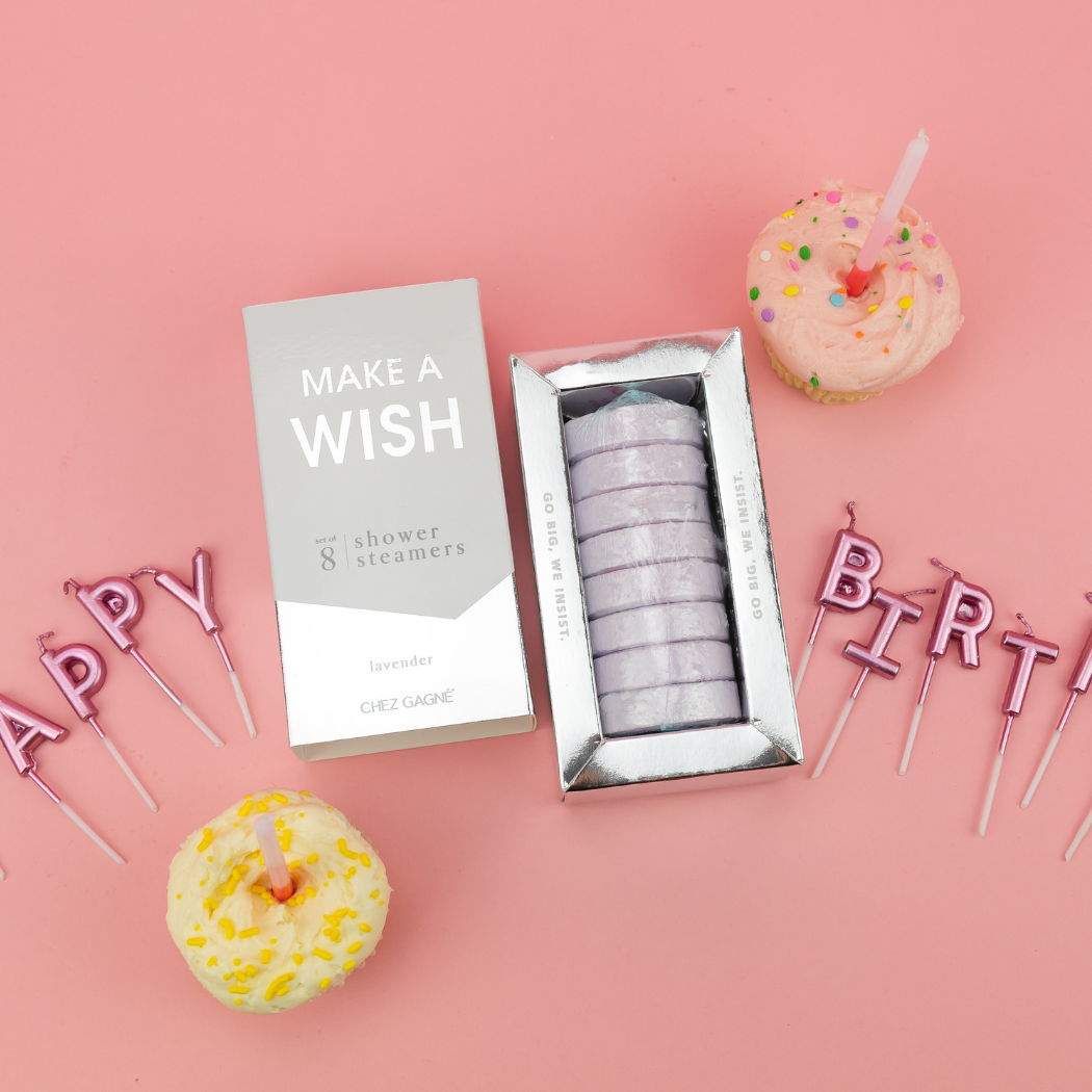 Make A Wish - Birthday Shower Steamers Gift, Lavender