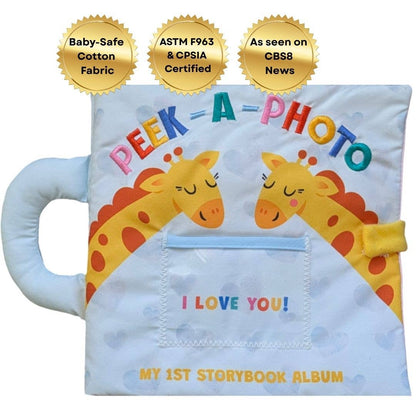 Interactive Crinkle Photo Book & Album for Babies