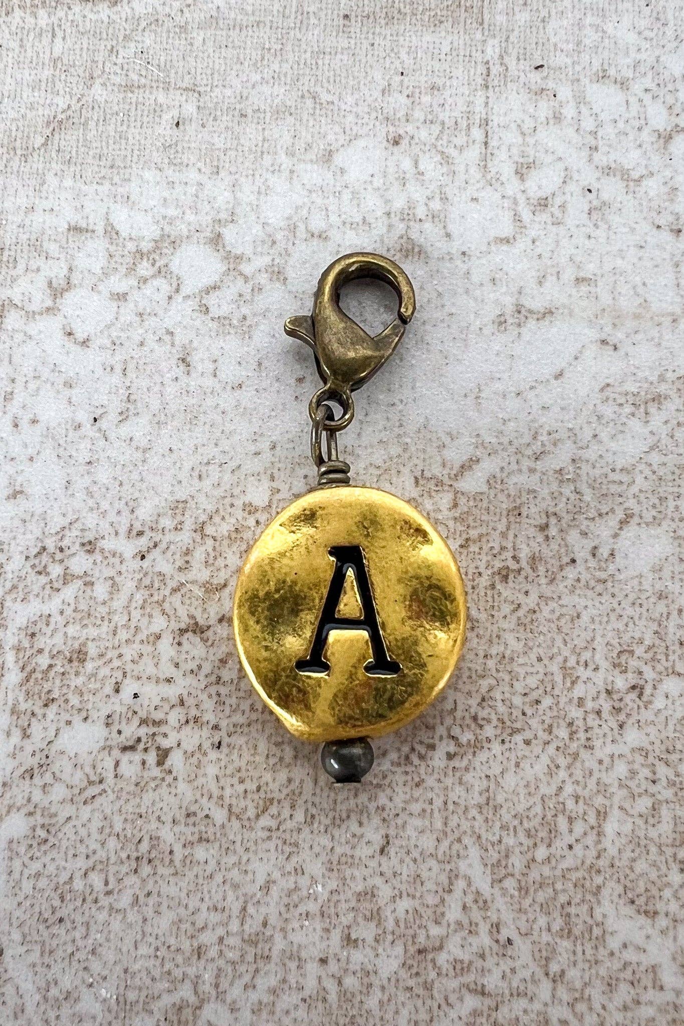 Dylan Collective Vintage Gold Circle Letter Charms