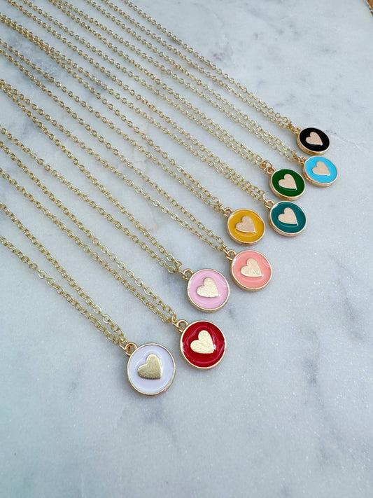 Colorful Heart Necklace