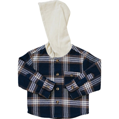 Plaid Hooded Set