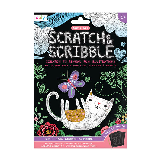 Cutie Cats Scratch and Scribble Art Kit