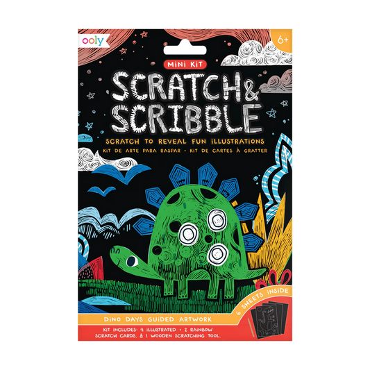 Dino Days Scratch & Scribble Art Kit