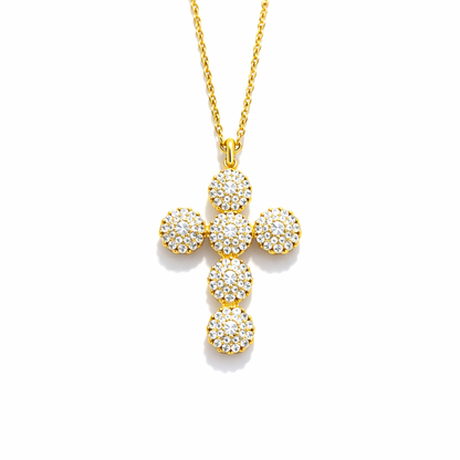 Dainty Sparkle Cross Necklace