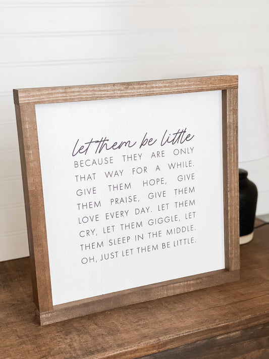 Let Them Be Little