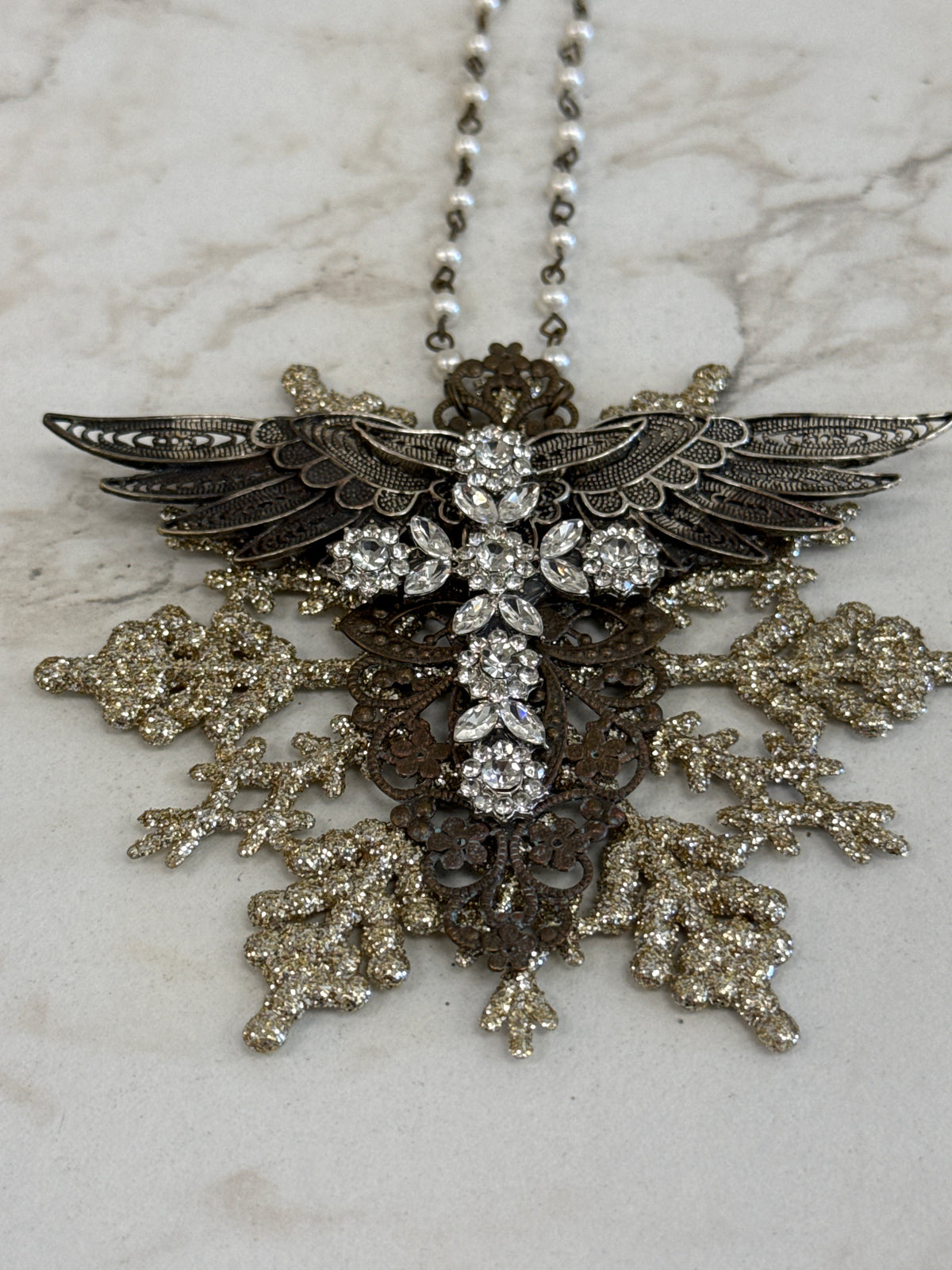 Small Gilded Sacred Snowflake