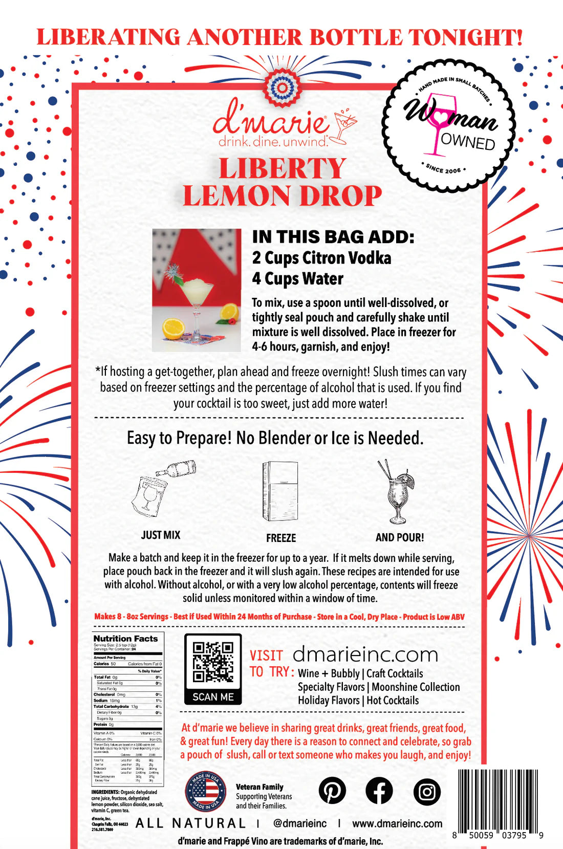 Liberty Lemon Drop Slush Mix
