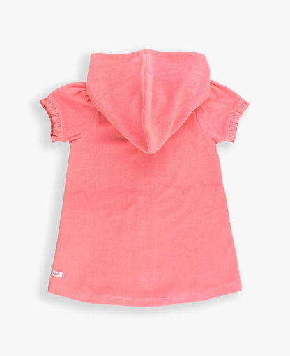 Ruffle Butts Terry Full Zip Cover-Up Bubblegum Pink