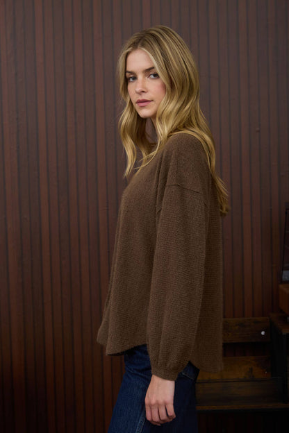 Longsleeve Fuzzy Knit Top