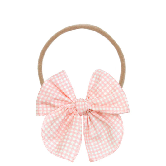 Petal Gingham Heirloom Bow Headband