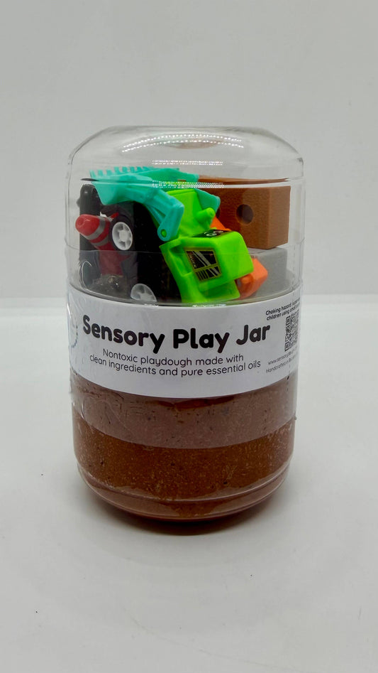 Sensory Dough Play Jar (small): Construction