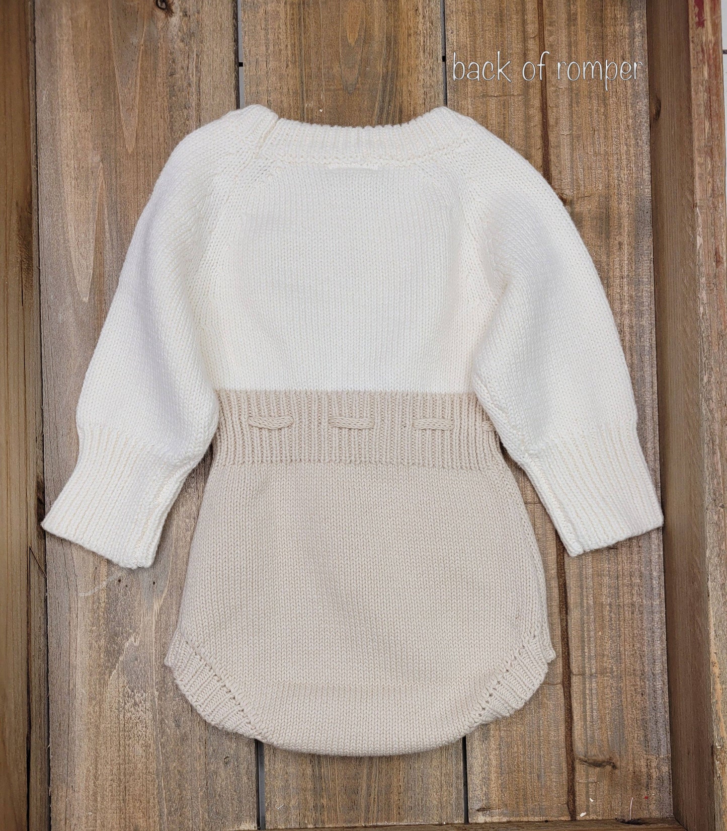 Heart Sweater Knit Romper