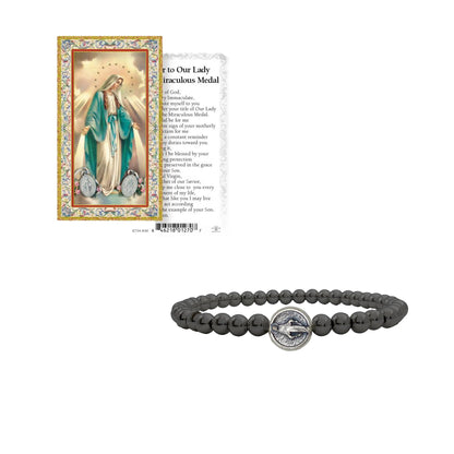 Blessed Mother Miraculous Subliminal Beaded Bracelet