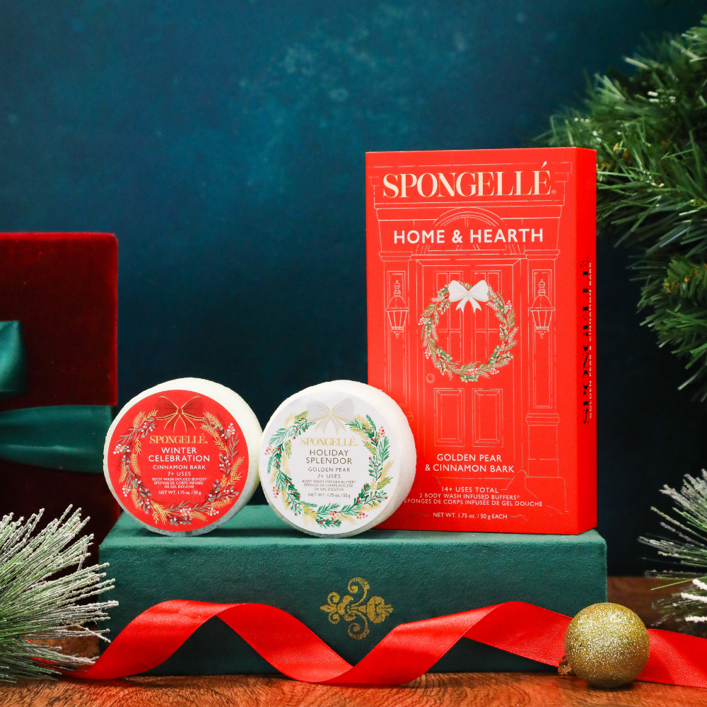 Spongellé Home & Hearth Holiday Wreath gift set, alternate view
