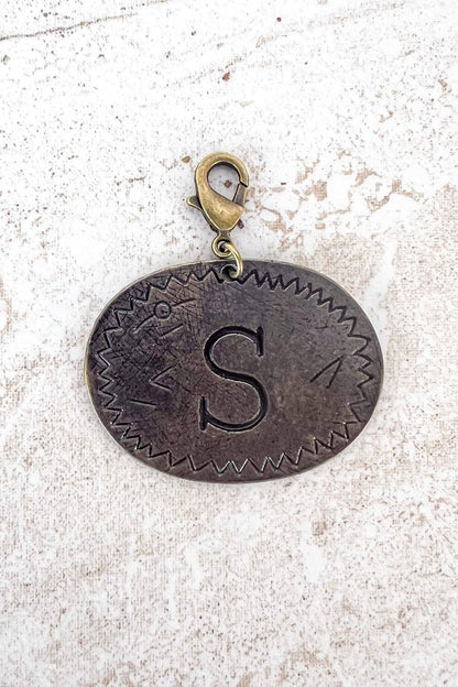 Dylan Collective Bronze Oval Letter Charms