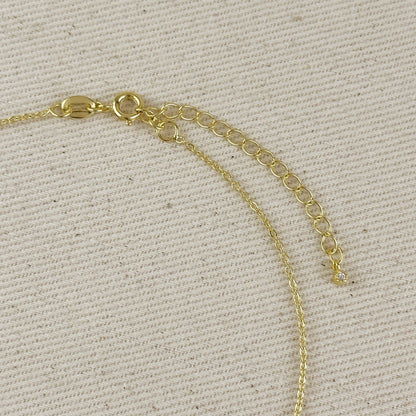 18k gold filled mini cowgirl boot necklace with pave CZ view 5