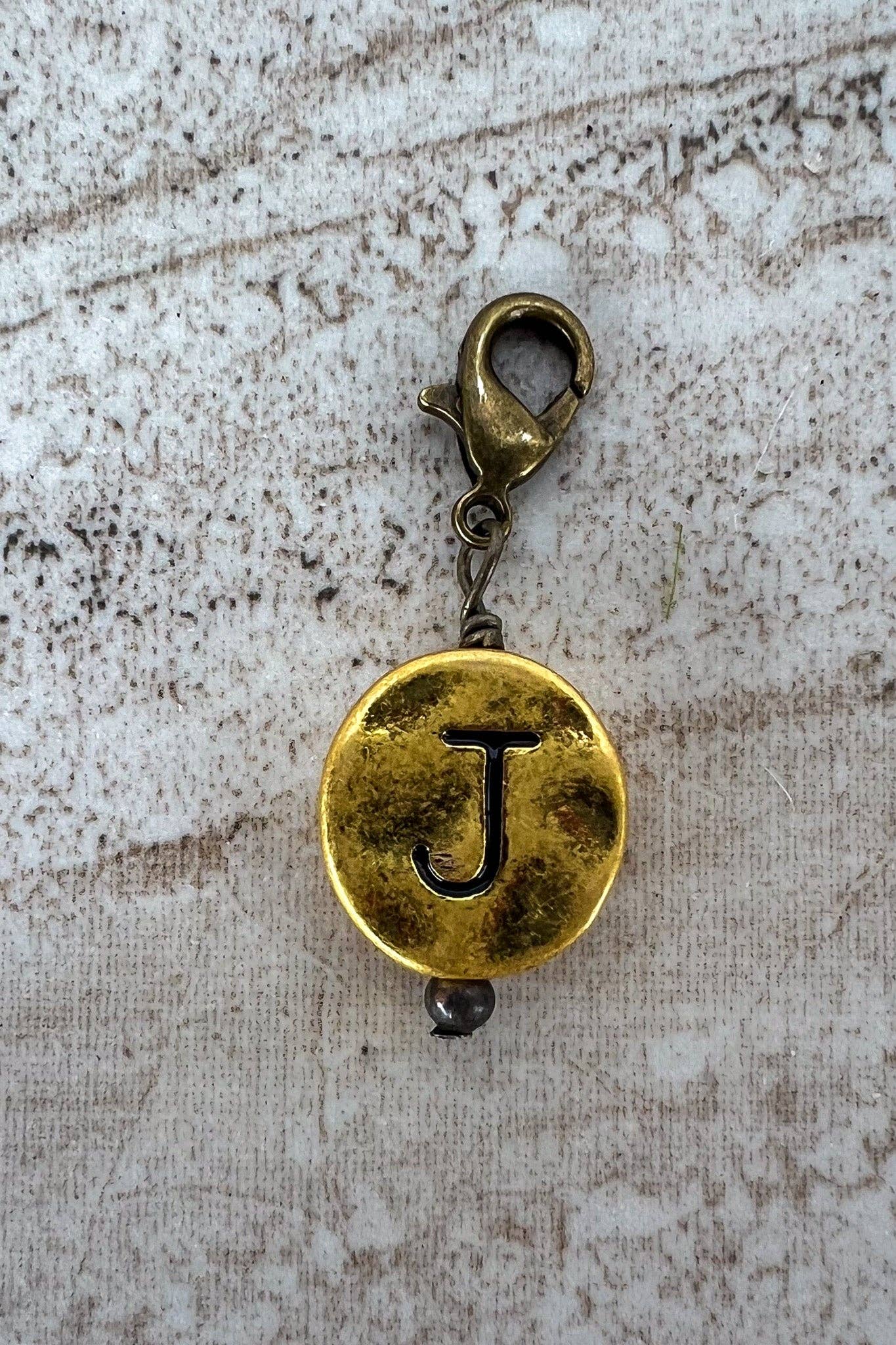 Dylan Collective Vintage Gold Circle Letter Charms
