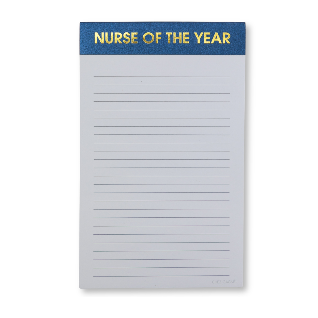 Nurse of the Year - Lined Notepad, To-Do List, Nurse Gift