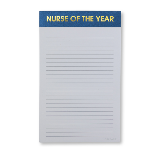 Nurse of the Year - Lined Notepad, To-Do List, Nurse Gift