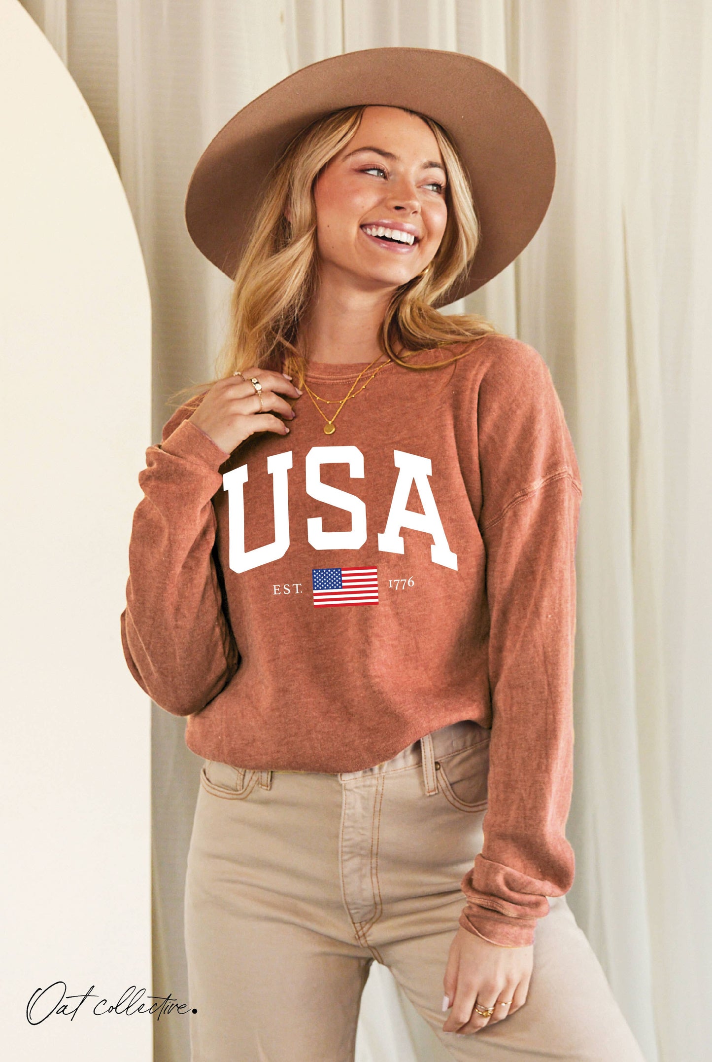 USA EST.1776 Mineral Graphic Sweatshirt