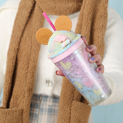 Cookie Mouse Ear Sweets Rainbow Tumbler