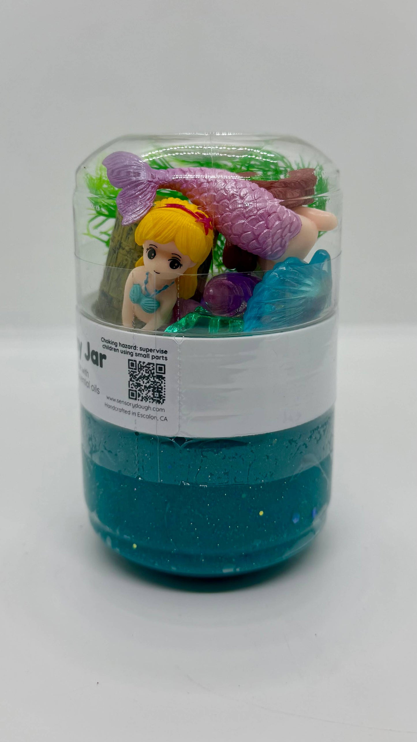 Sensory Dough Play Jar (small): Mermaid