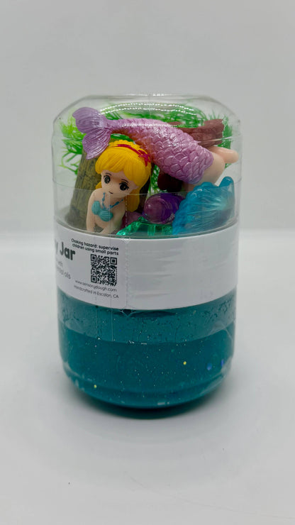 Sensory Dough Play Jar (small): Mermaid