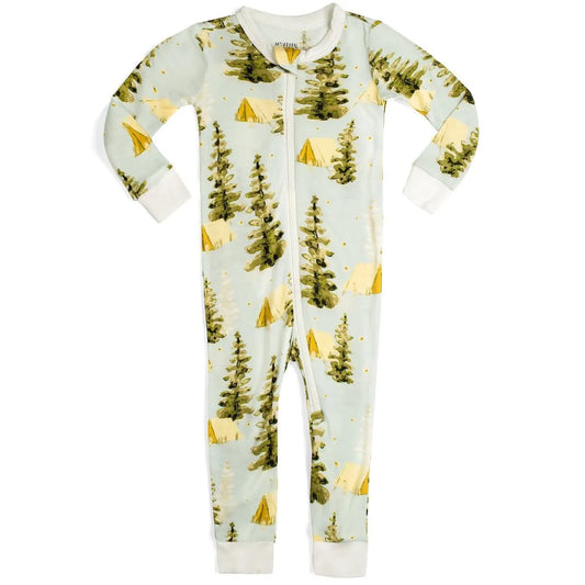 Bamboo Zipper Pajama - Camping