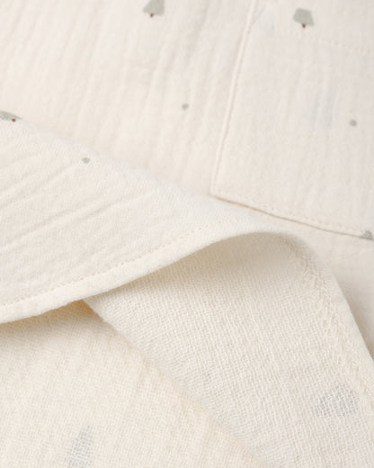 Trees Woven Boxy Top