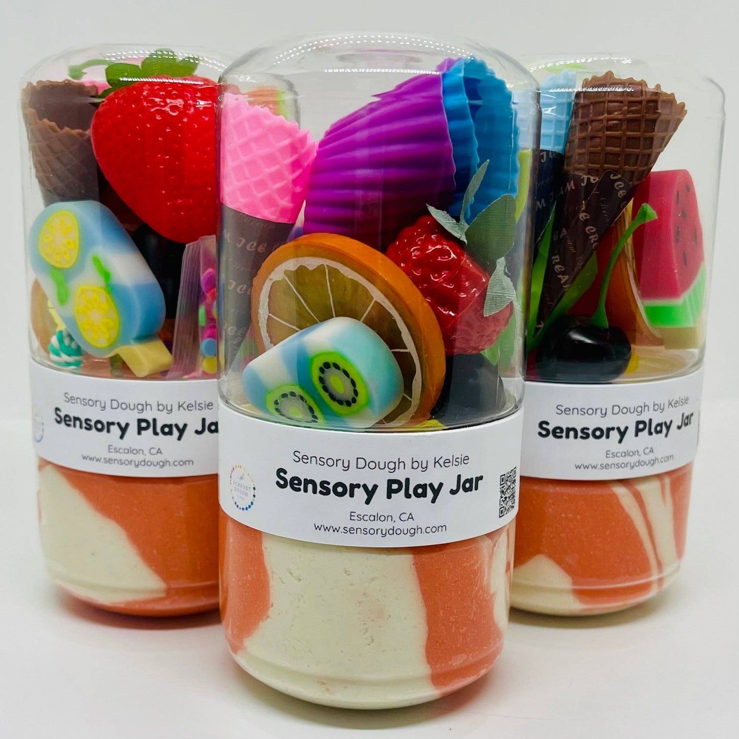 Sensory Dough Play Jar: Sweet Treats